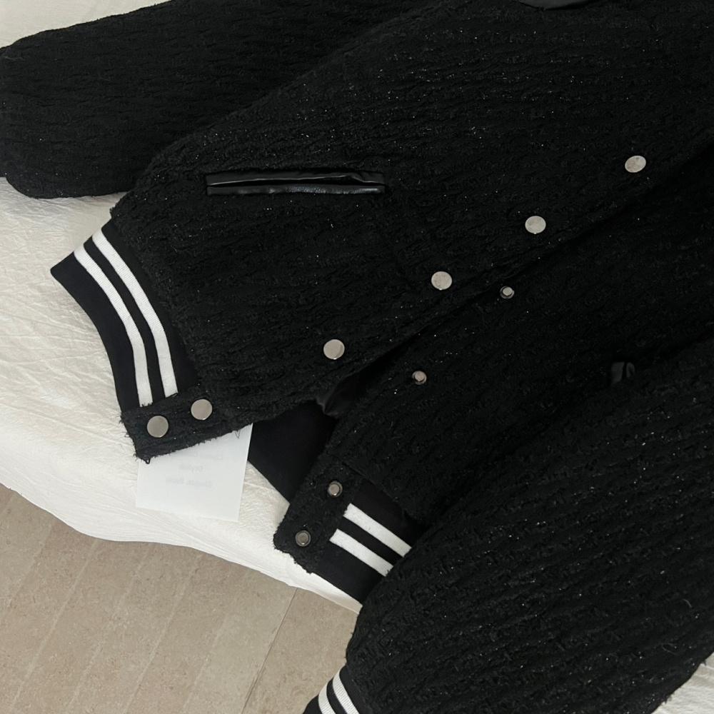 Starry baseball uniforms mixed colors coat for women