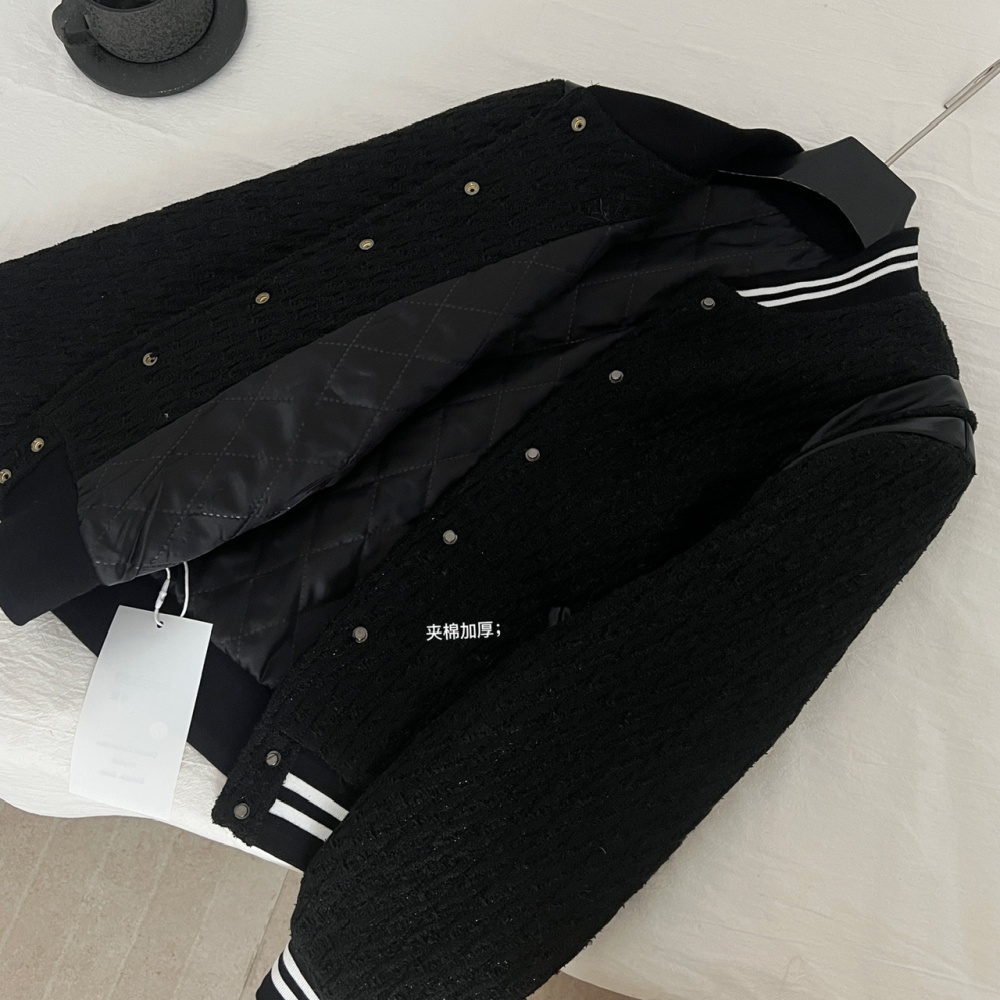 Starry baseball uniforms mixed colors coat for women