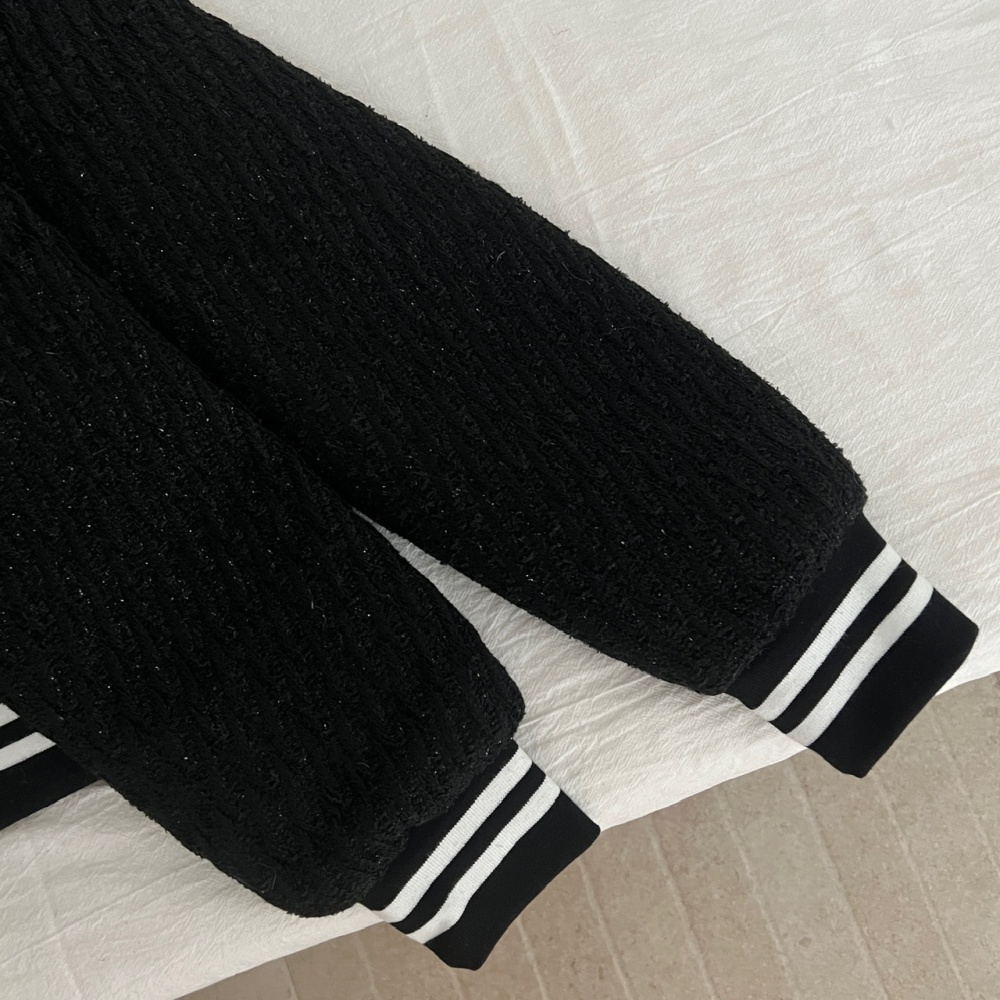 Starry baseball uniforms mixed colors coat for women