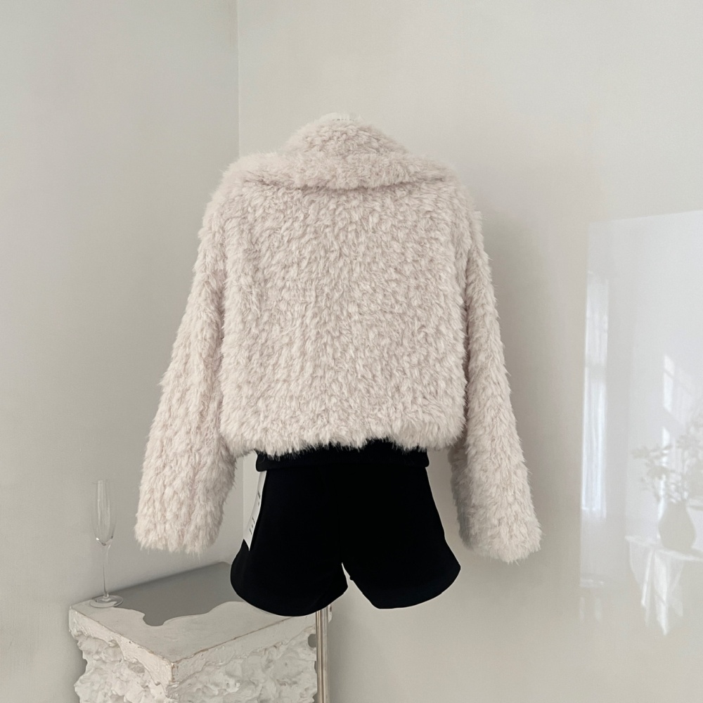 Stitching coat autumn and winter fur coat for women