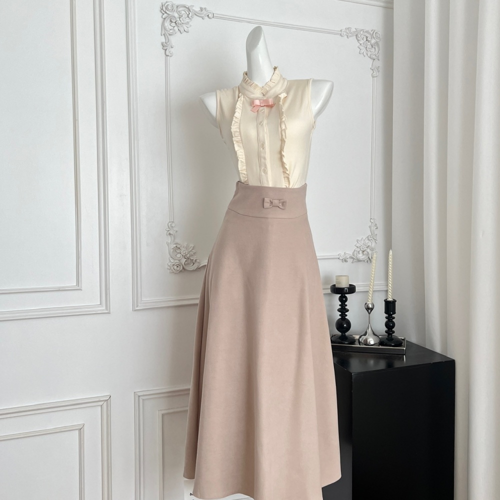 Fashion slim coat knitwear all-match primer vest 2pcs set