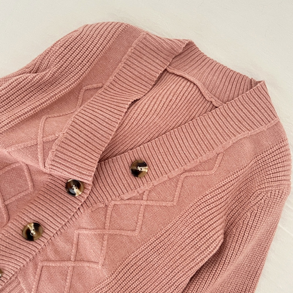 Fashion slim coat knitwear all-match primer vest 2pcs set