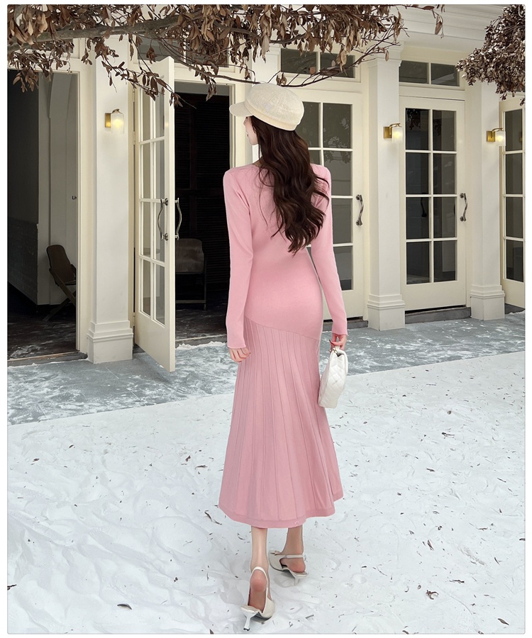 Knitted mermaid elegant sexy dress for women