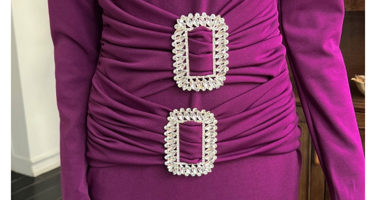 Autumn package hip long dress elasticity dress