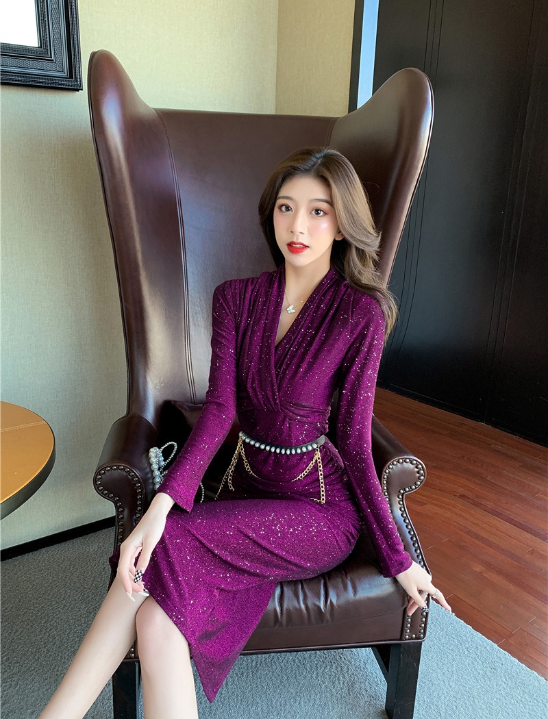 Package hip dress tight long dress