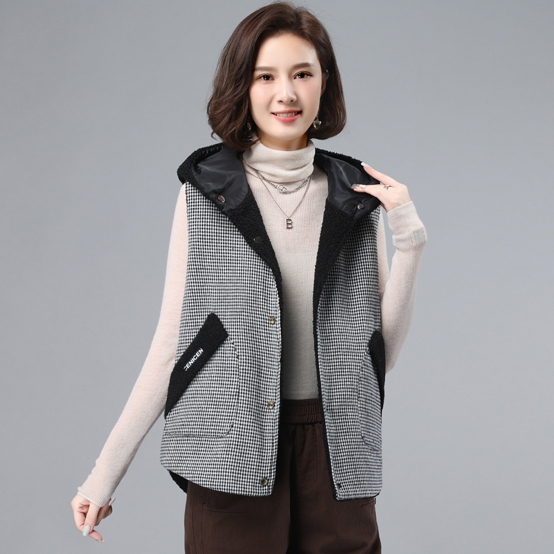 Short waistcoat autumn and winter coat for women