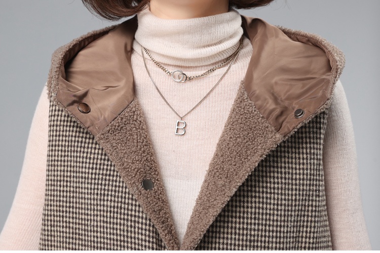 Short waistcoat autumn and winter coat for women