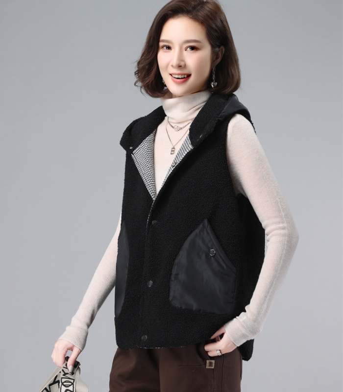 Short waistcoat autumn and winter coat for women