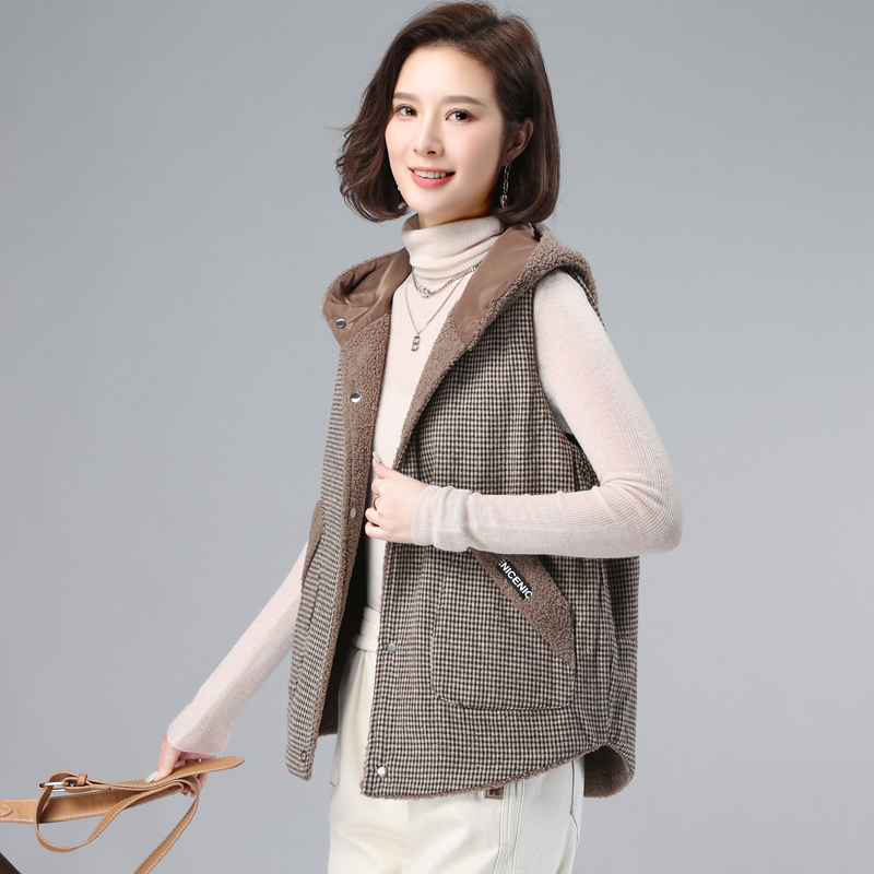 Short waistcoat autumn and winter coat for women