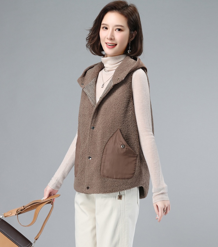 Short waistcoat autumn and winter coat for women