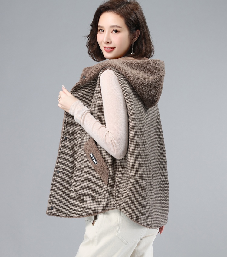 Short waistcoat autumn and winter coat for women