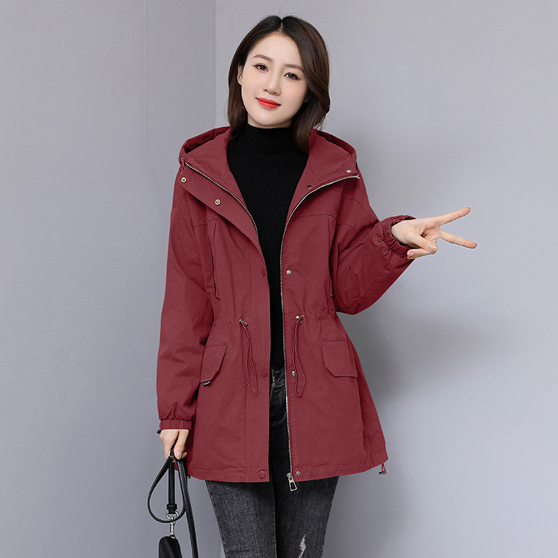 Plus velvet winter parka thick short coat