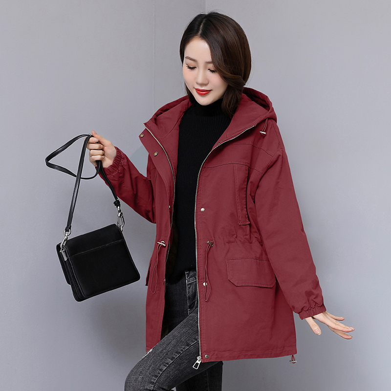 Plus velvet winter parka thick short coat