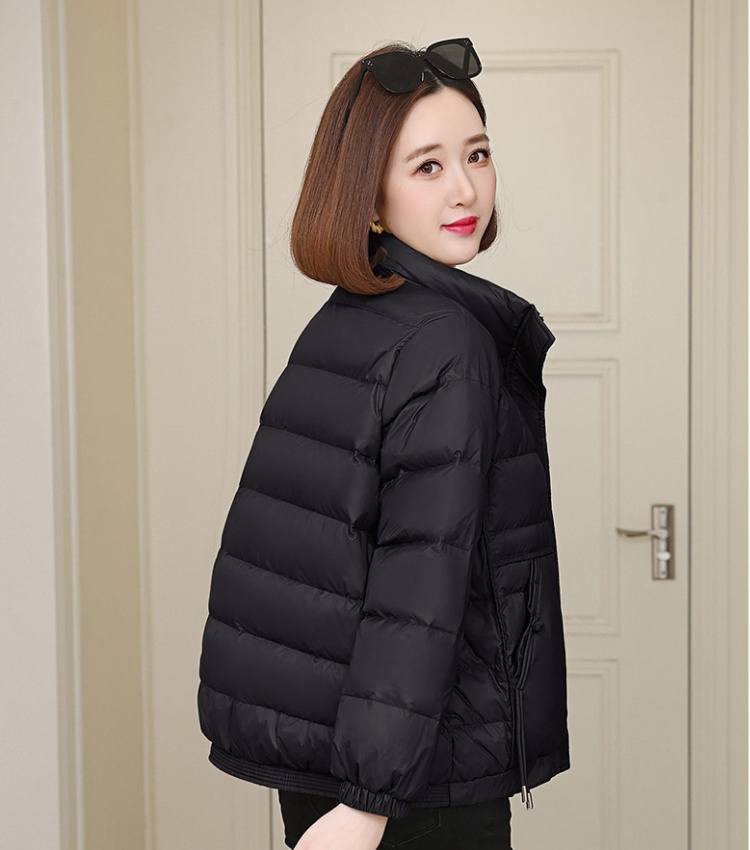 Thermal fashion light down coat slim short thin coat for women