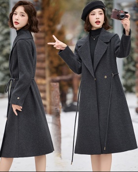 Frenum business suit two-sided wool woolen coat for women