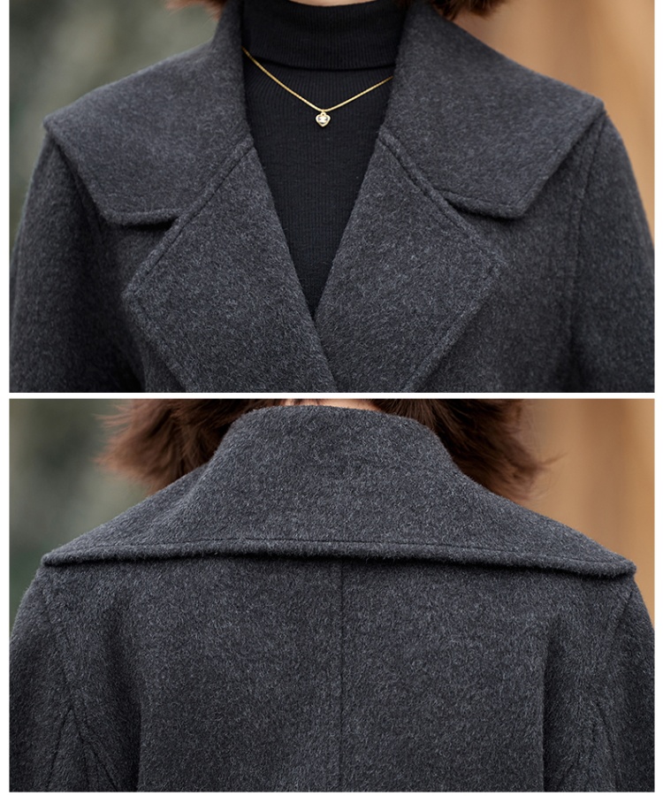 Frenum business suit two-sided wool woolen coat for women