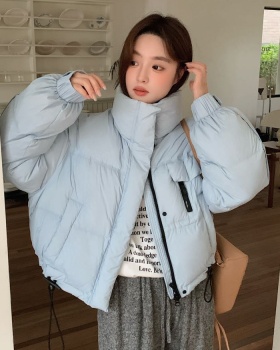 Zip short bread clothing simple duck down down coat for women