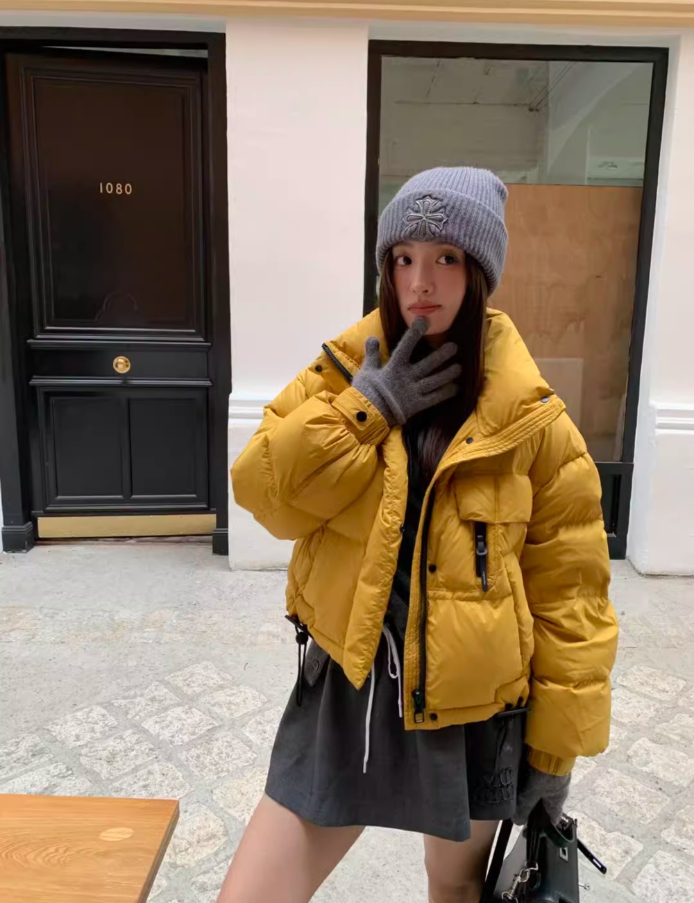 Zip short bread clothing simple duck down down coat for women