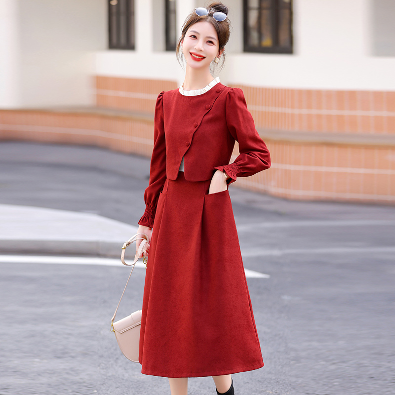 Ladies spring and autumn dress for women