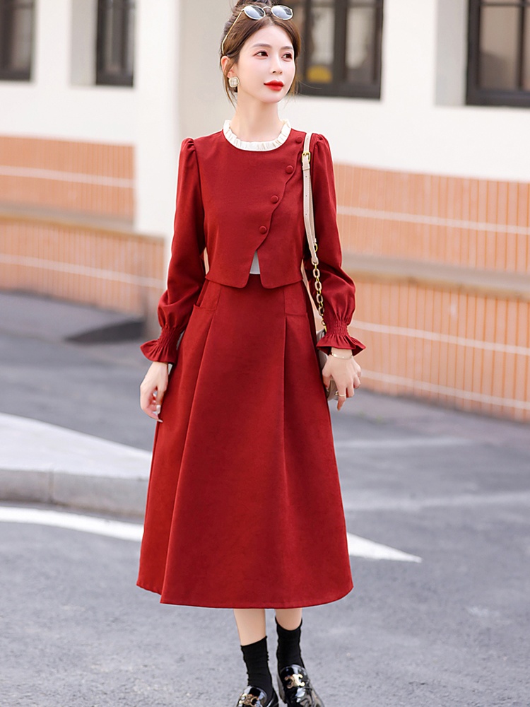 Ladies spring and autumn dress for women