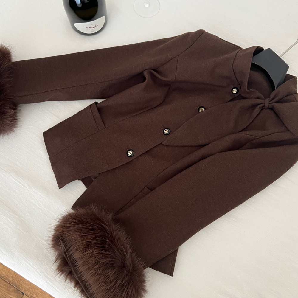 Package hip elmo ladies coat autumn temperament skirt a set