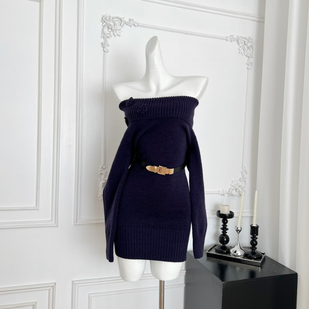 Autumn and winter christmas package hip dress for women