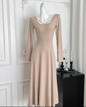 Bottoming inside the ride knitted dress for women