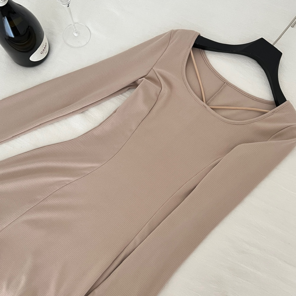 Bottoming inside the ride knitted dress for women