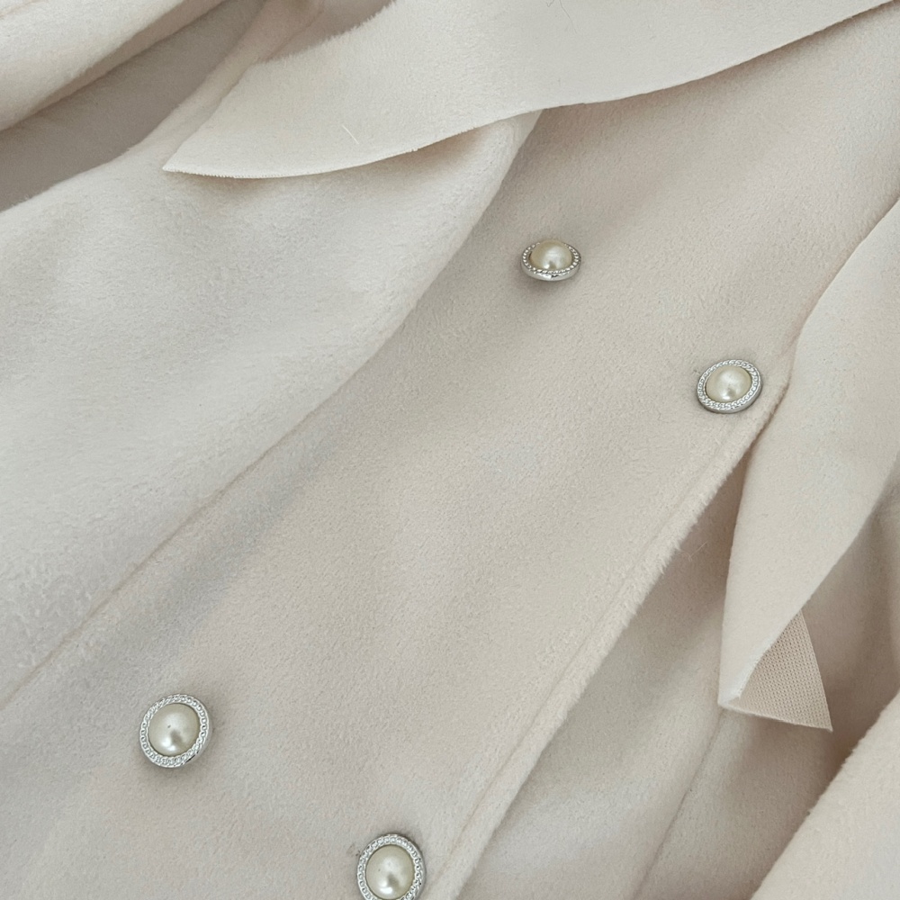 Clipping elegant temperament woolen coat a set