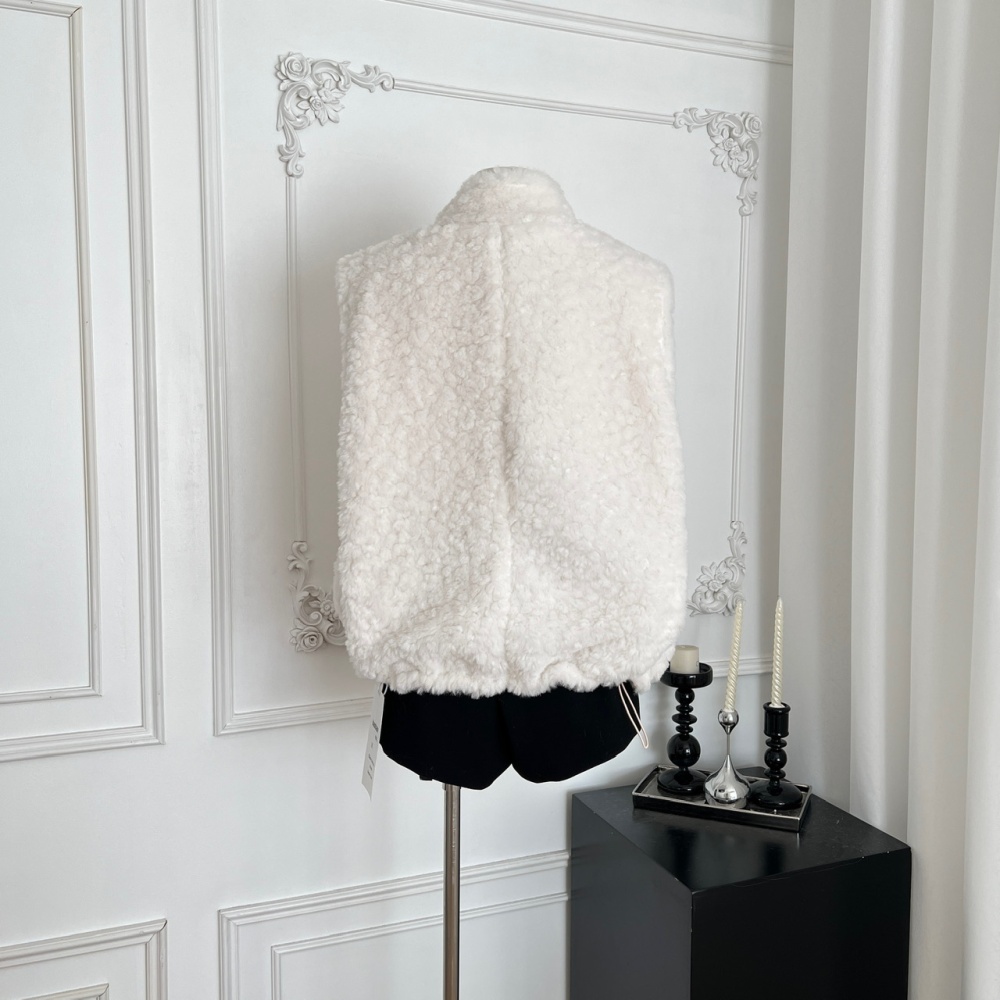 Pink wear coat autumn and winter mixed colors waistcoat