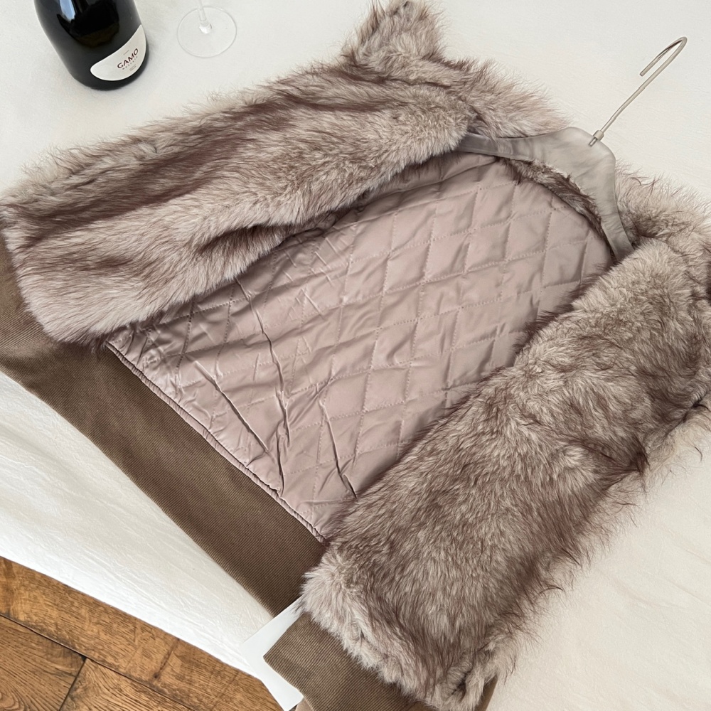 Thick plus velvet coat winter tops for women