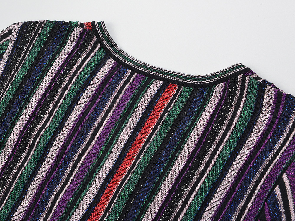 Temperament knitted slim V-neck dress