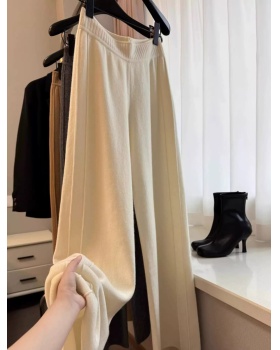 High waist knitted wide leg pants