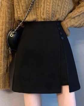 Package hip skirt woolen short skirt for women