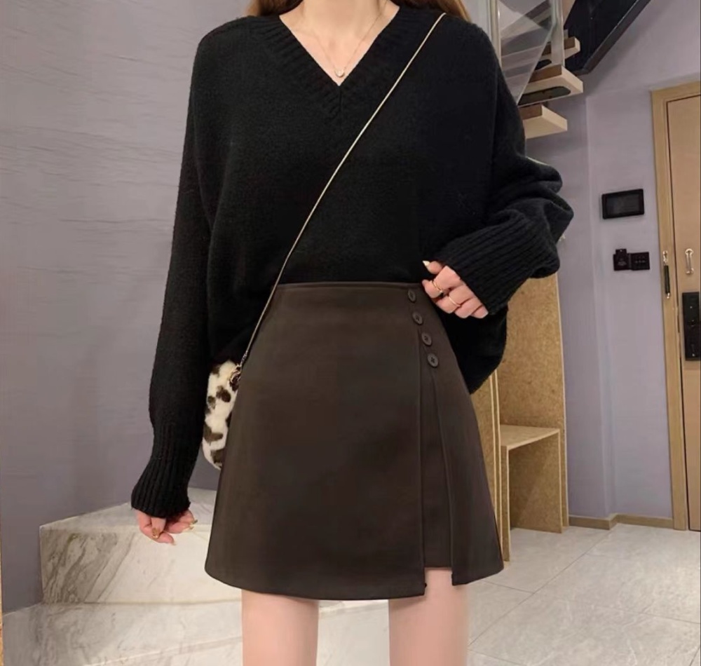 Package hip skirt woolen short skirt for women