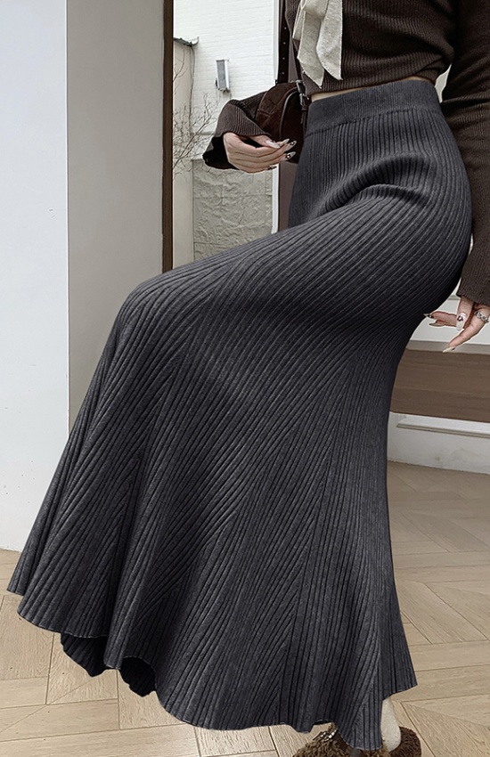 High waist skirt drape long skirt for women