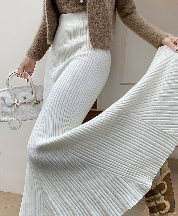 High waist skirt drape long skirt for women
