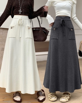 Autumn and winter skirt long skirt for women