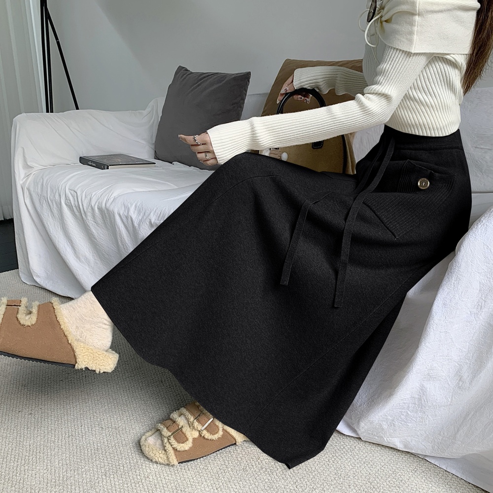 Autumn and winter skirt long skirt for women