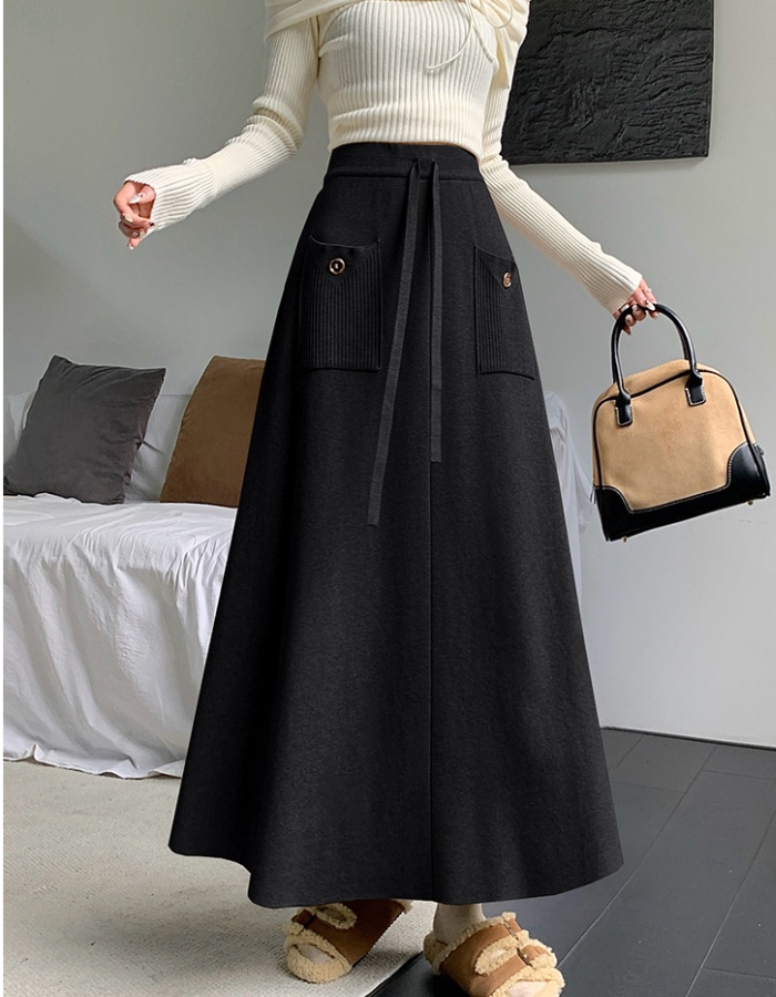 Autumn and winter skirt long skirt for women