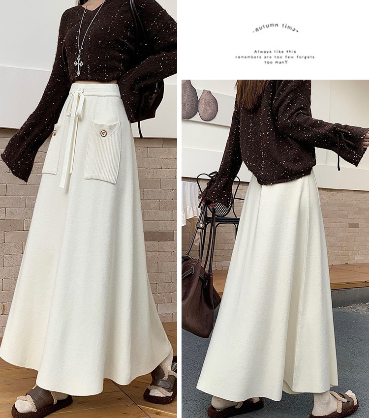 Autumn and winter skirt long skirt for women