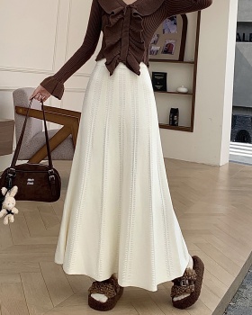 Winter thick long skirt hip skirt for women