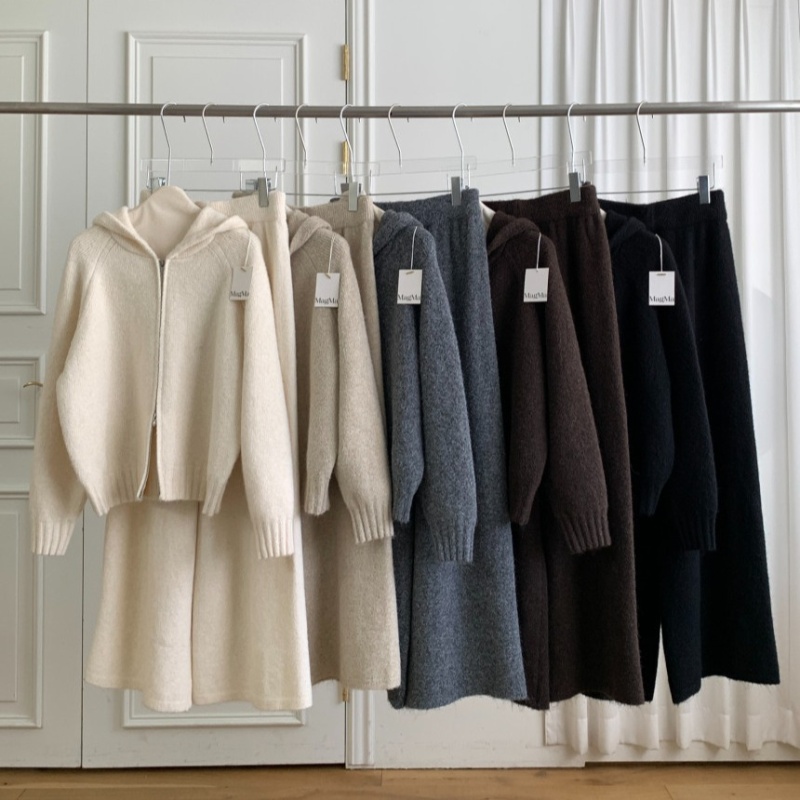 Korean style show young tops loose casual pants 2pcs set