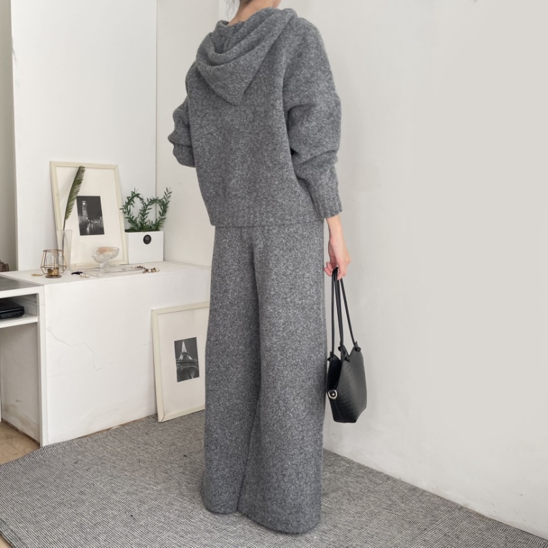 Korean style show young tops loose casual pants 2pcs set