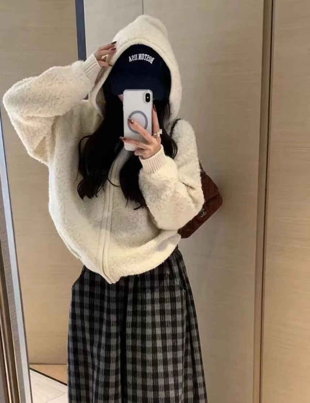 Zip autumn coat lazy Korean style tops for women