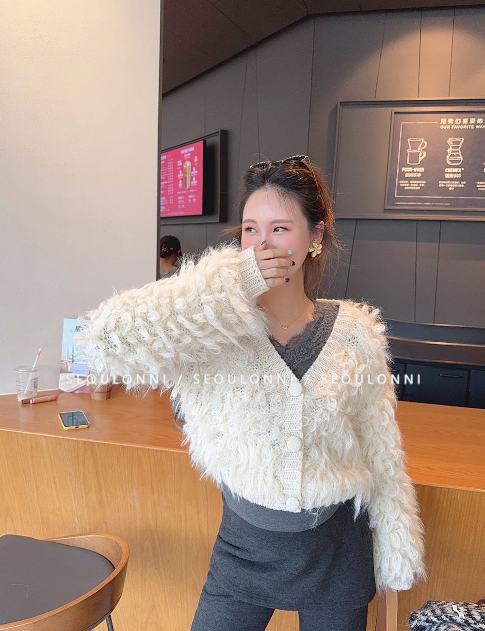 Autumn and winter coat thick sweater for women