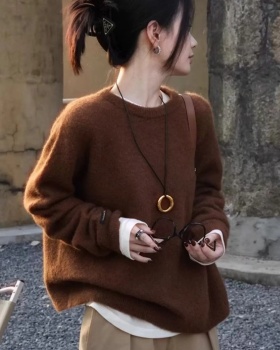 Loose pullover autumn and winter wool sweater