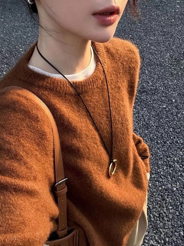 Loose pullover autumn and winter wool sweater