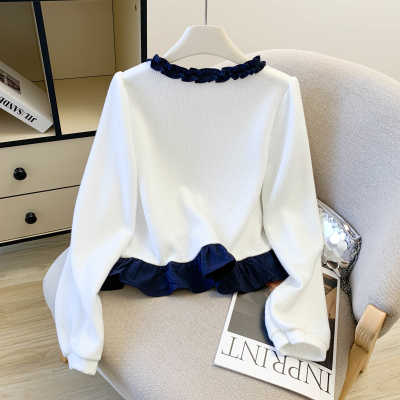 Show young college style niche long sleeve shirt for women