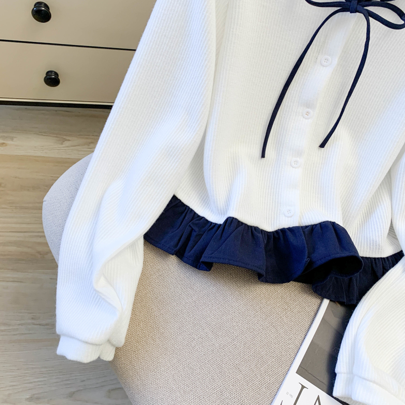 Show young college style niche long sleeve shirt for women